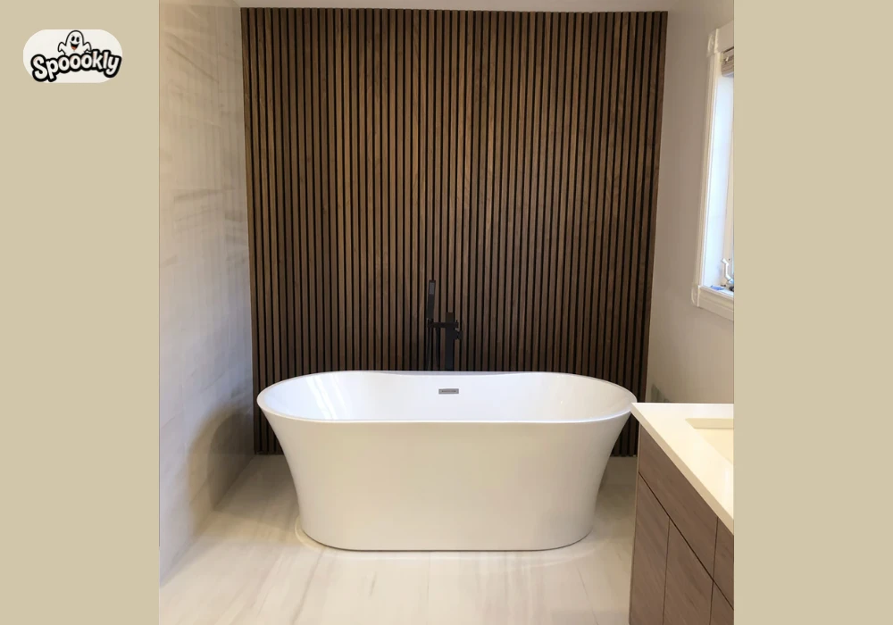 Wood Panel Bathroom Accent Wall Ideas